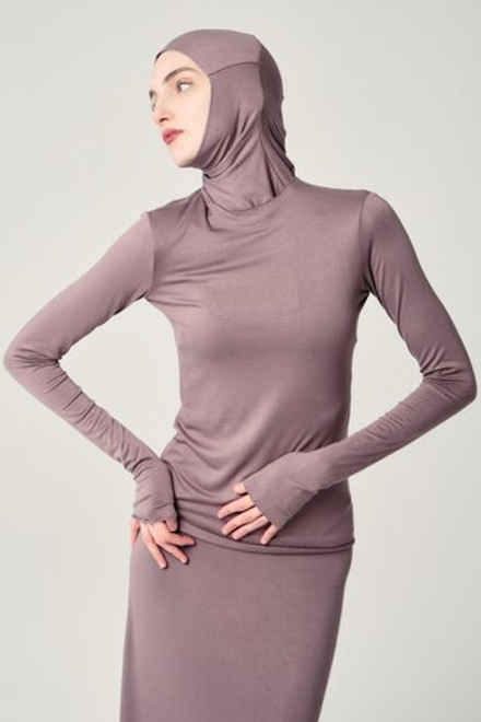 Лонгслив «Силуэт» мокко