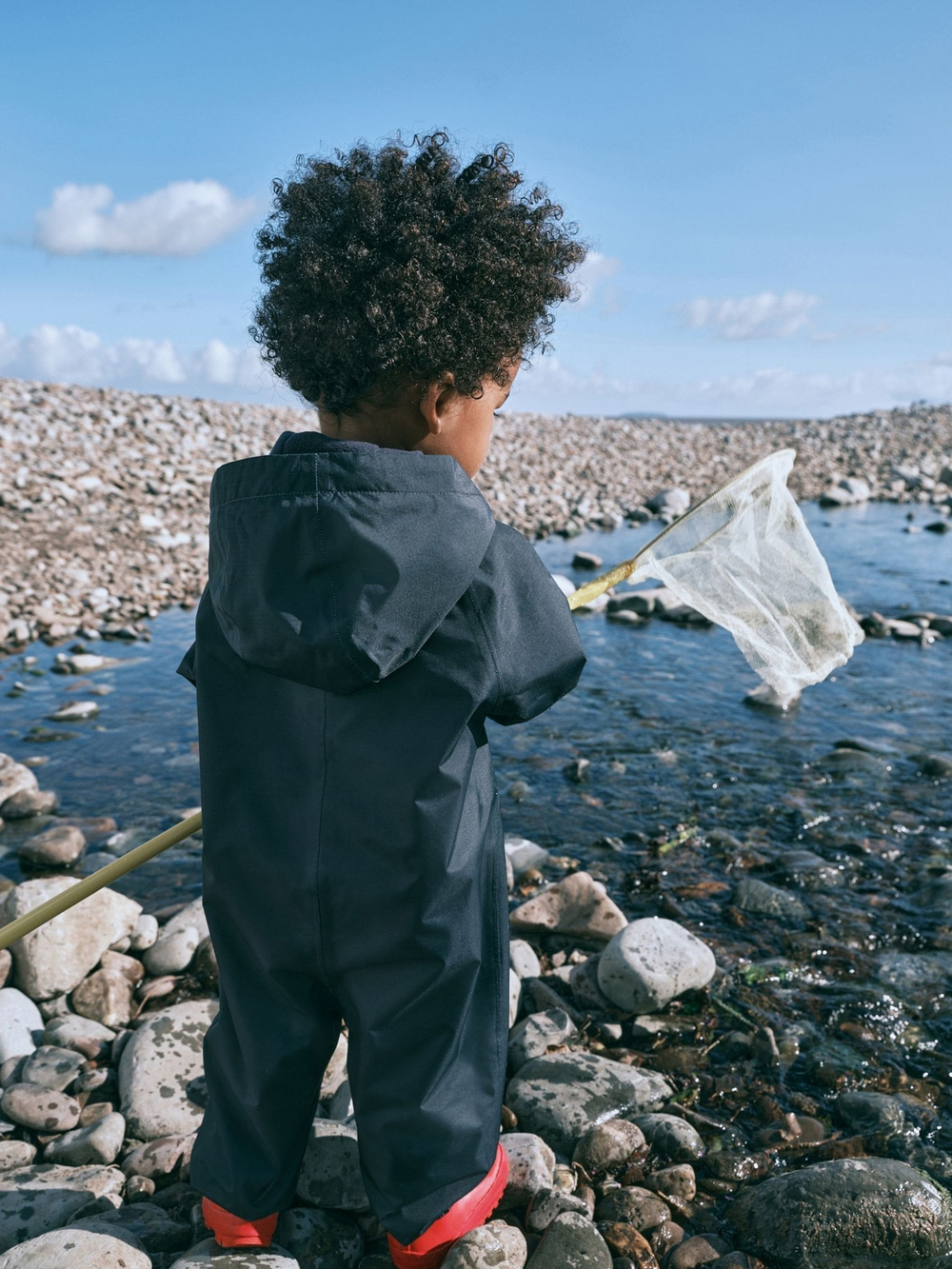 Комбинезон непромокаемый с капюшоном для мальчика Next N02-240, Темно-синий