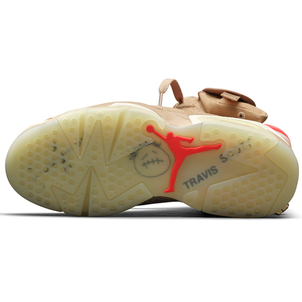 Кроссовки Travis Scott x Air Jordan 6 Retro British Khaki