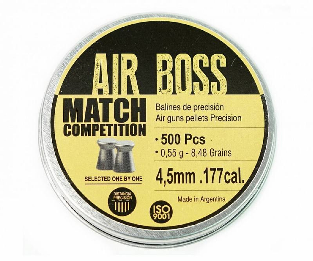 Пули APOLO AIR BOSS Match 4,5мм 0,45 гр 500 шт
