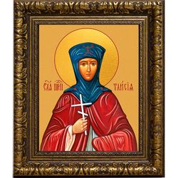 Таисия Фиваидская Преподобная. Икона на холсте.
