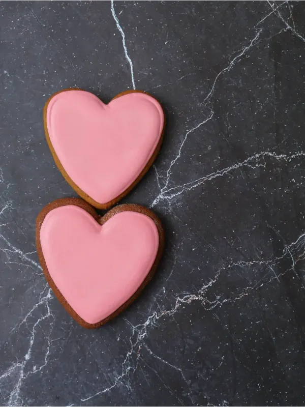 Большой набор сердец с сахарной глазурью для росписи