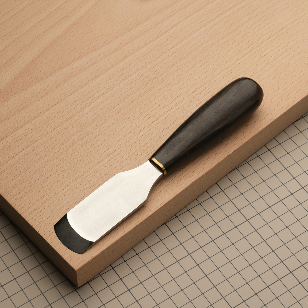 Нож прямой с закругленным лезвием для шерфовки и раскроя