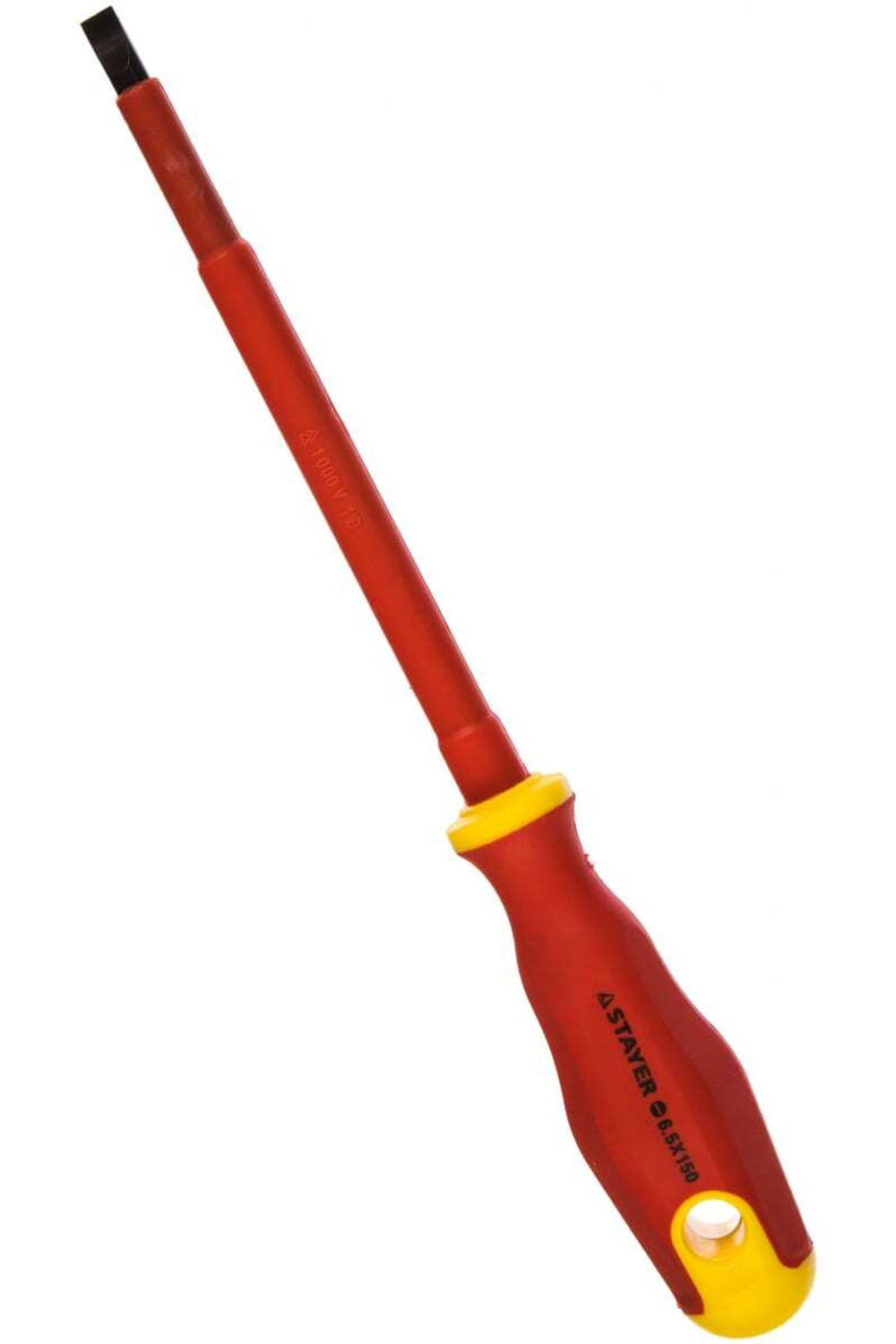 Диэлектрическая отвертка до 1000Вт STAYER SL 6,5 х 150 мм 25141-06-15_z01