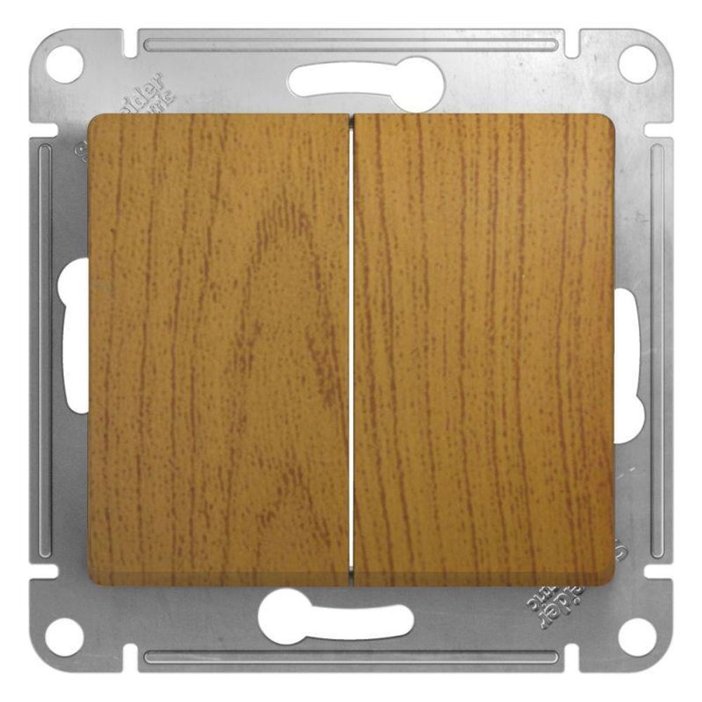 Выключатель 2-кл. СП Glossa 10А IP20 (сх. 5) 10AX механизм дерево дуб SE GSL000551 Выключатель 2-кл. СП Glossa 10А IP20 (сх. 5) 10AX механизм дерево дуб SE GSL000551