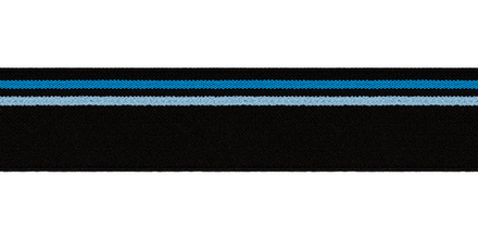 Лента эластичная  30 мм  EFXT-02, бельевая, цв.черн-бир-гол.