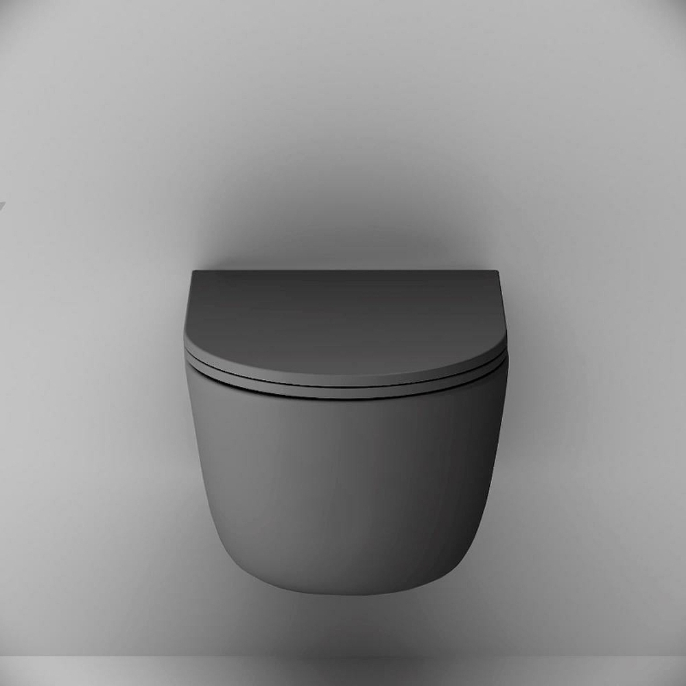 Унитаз Damixa Sirius DX86C1700MBSC подвесной Черный матовый с сиденьем Микролифт