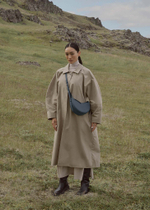 Сумка Polene Numero Dix EDITION TEXTURED MIDNIGHT BLUE