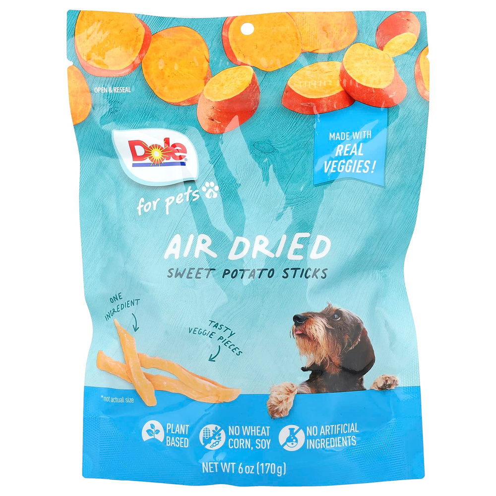 Dole for Pets, палочки из сушеного батата, 170 г (6 унций)