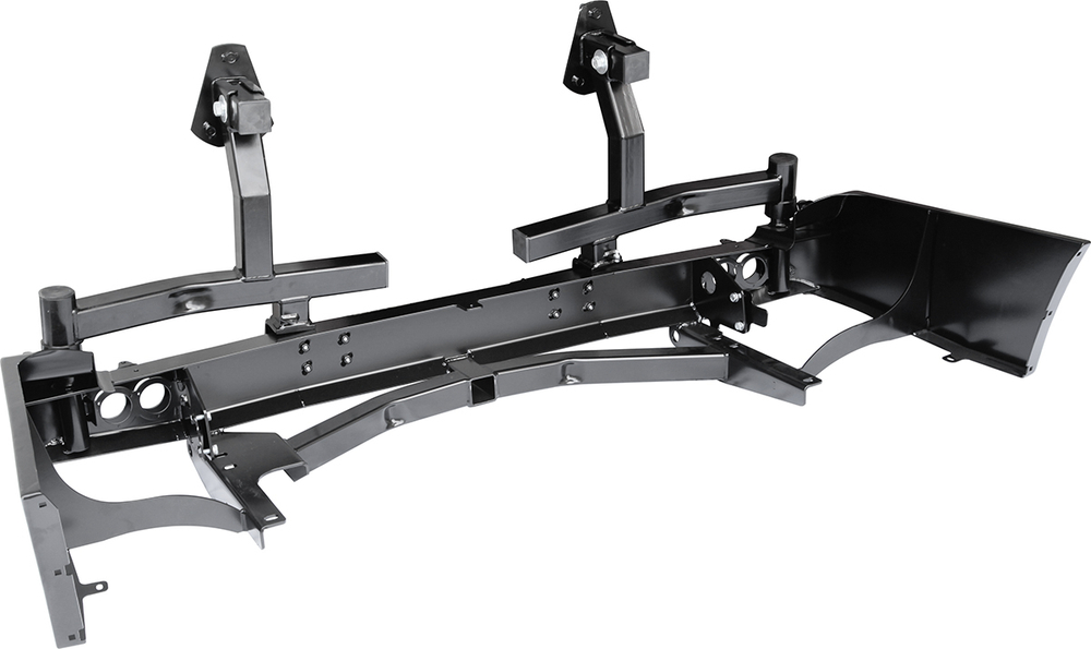 Бампер силовой задний Toyota Land Cruiser 105 с квадратом под фаркоп, 2-мя калитками, фонарями, подсветкой номера РИФ