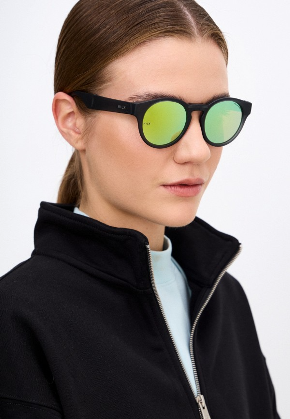 Спортивные очки HILX Switch Blade Matt Transparent Light Grey / Yellow Polarized Lens