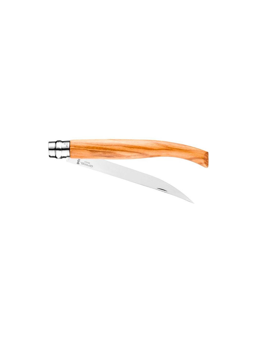 Нож филейный Opinel №15, нержавеющая сталь, рукоять оливковое дерево