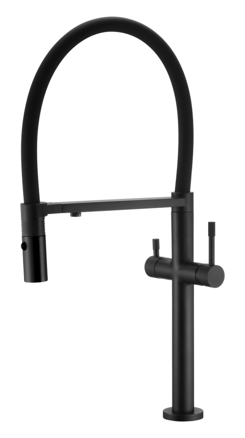 Boheme Смеситель для кухни UNO BLACK c краном для питьевой воды