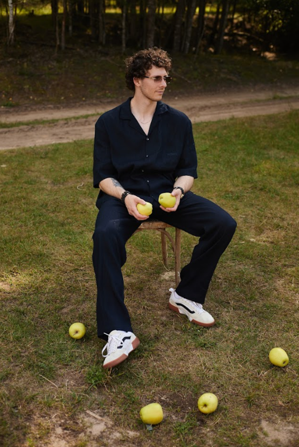 Рубашка "Linen" синяя