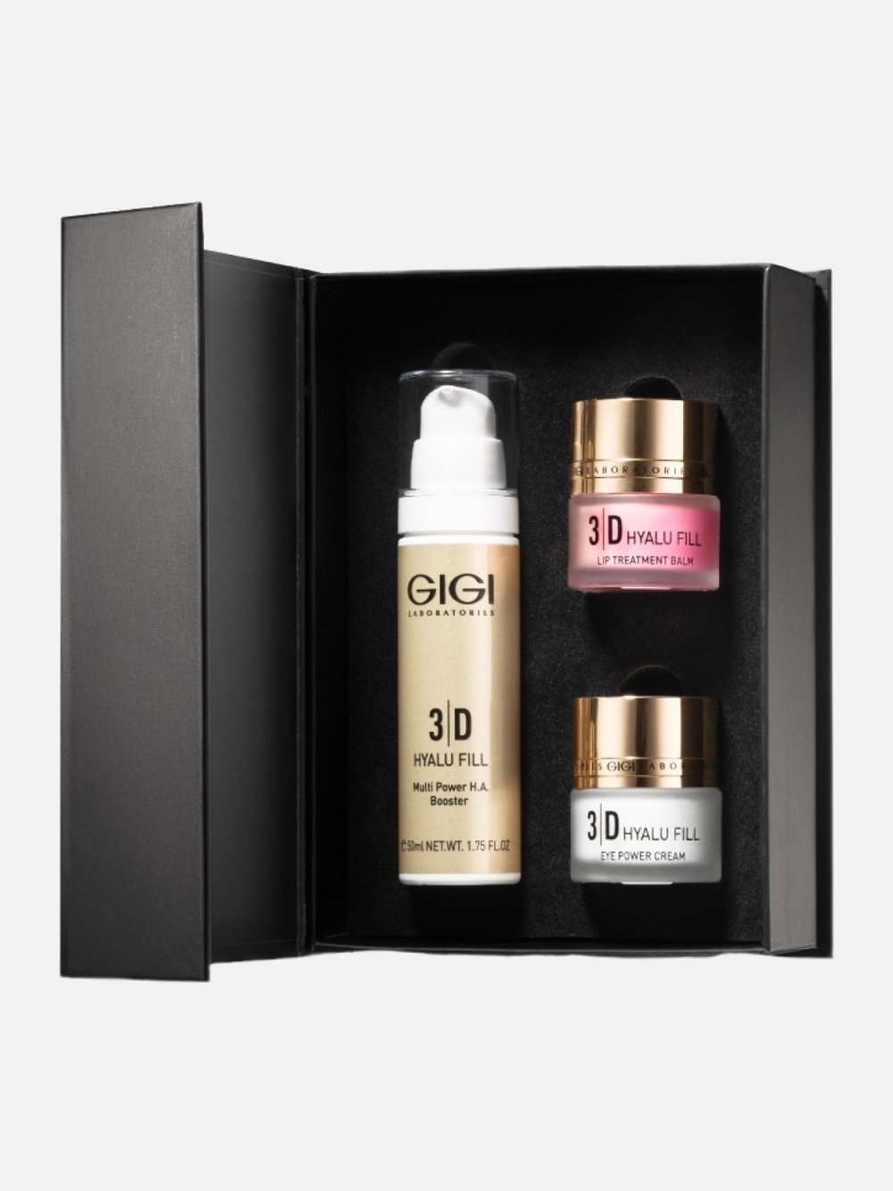Набор для ухода за кожей лица, области вокруг глаз и губ 3D Hyalu Fill Set, GIGI