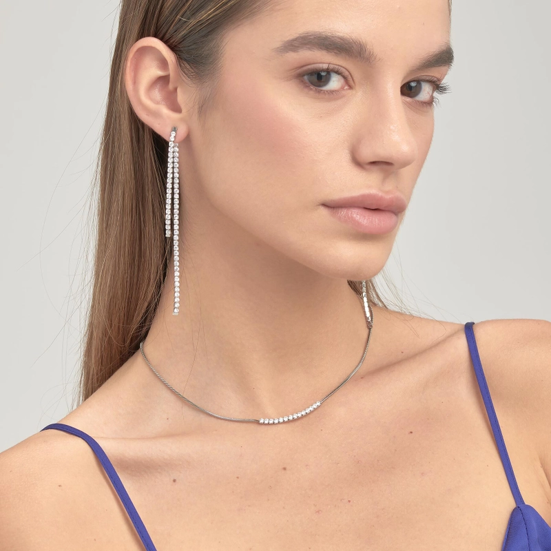 Колье Желание – Серебро, Блеск