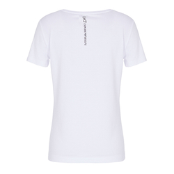 Женская теннисная футболка EA7 Women Jersey T-Shirt - white/Размер L