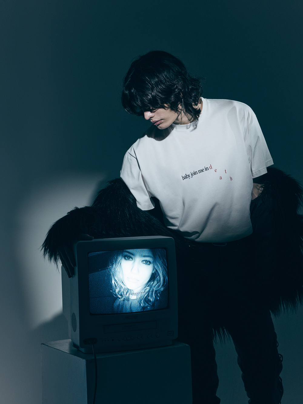 Футболка Join me, молочная