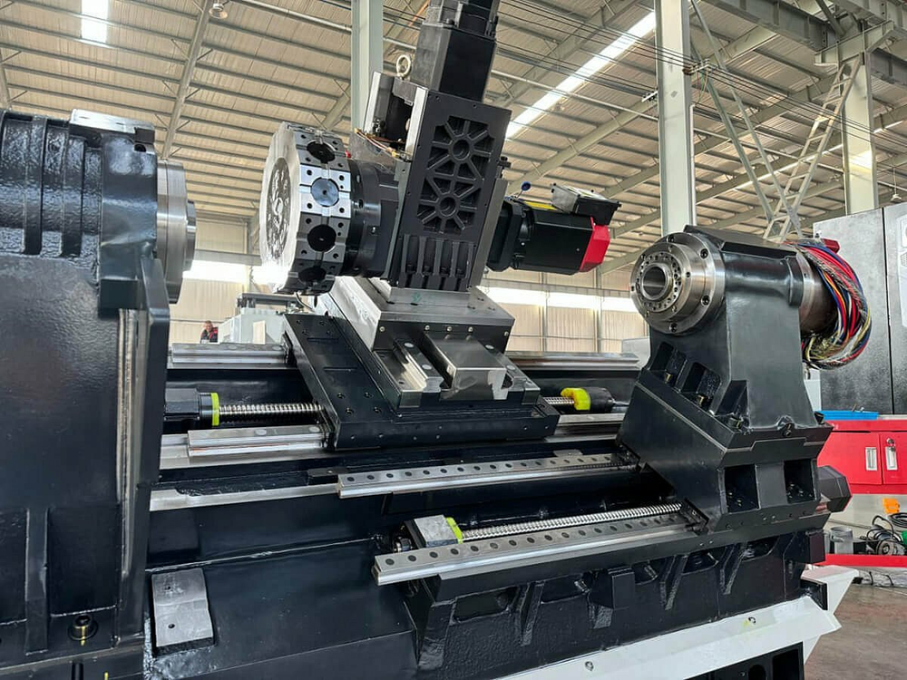 Токарный станок ЧПУ с наклонной станиной и противошпинделем MetalTec NeoTurn 60DYS (Syntec)
