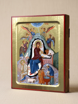 Икона Рождества Христова на дереве: 125 х 160 (Синопсисъ)