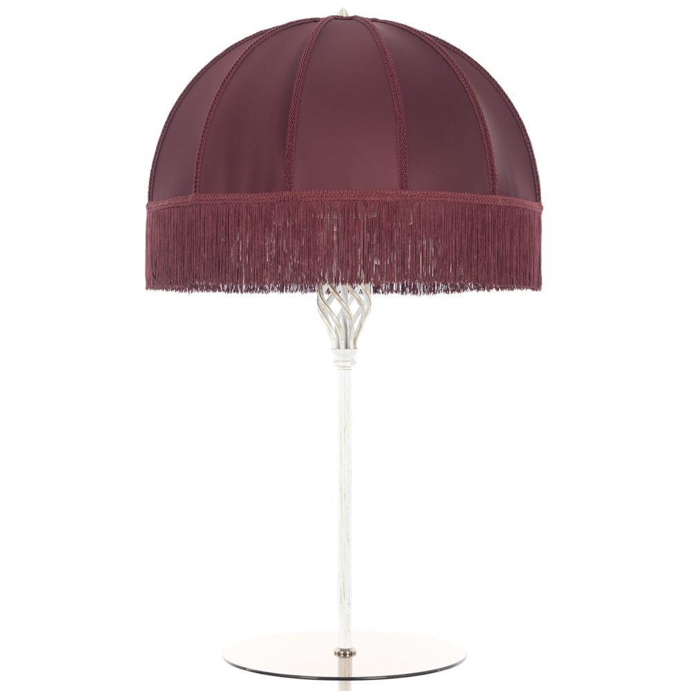 Citilux Базель CL407923T Торшер патина со столиком и красным абажуром