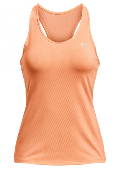 Женский топ теннисный Under Armour HeatGear Armour Racer Tank - orange tropic/mellow orange