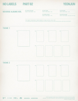 (ПРЕДЗАКАЗ) Альбом YEONJUN - NO LABELS : PART 02 WVS ALBUMS 2 Version SET