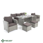 Комплект садовой мебели HELEX 71313 (6 предметов), серый