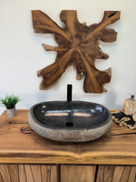 Раковина из речного камня RS-65895 65х40х15 из натурального камня