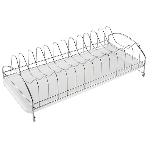 Сушилка для посуды с поддоном 43х18х11см хром Рыжий кот