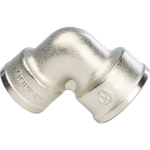 Отвод 90° редукционный STOUT SFT 0014 - 1" x 3/4" (для стальных труб, латунь никелированная)