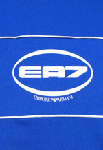 EA7 Emporio Armani TRAIN LOGO SERIES M PIPING TEE SS - Футболка с принтом - Синий