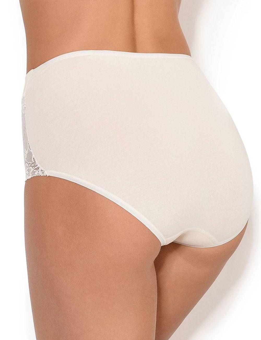 Высокие трусики Charm с кружевом (Размер: L) (Цвет: белый)