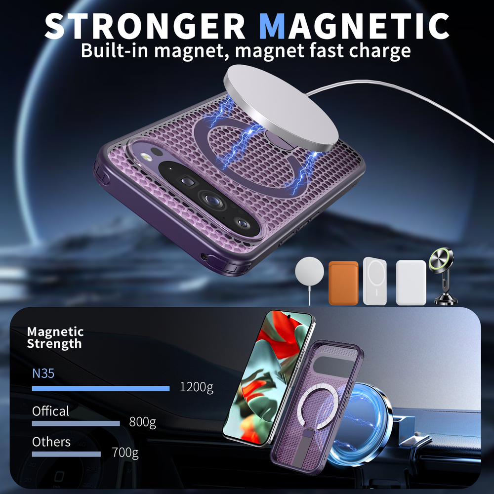 Прозрачный чехол Mesh Pro Magnetic Case для Google Pixel 10 Pro XL