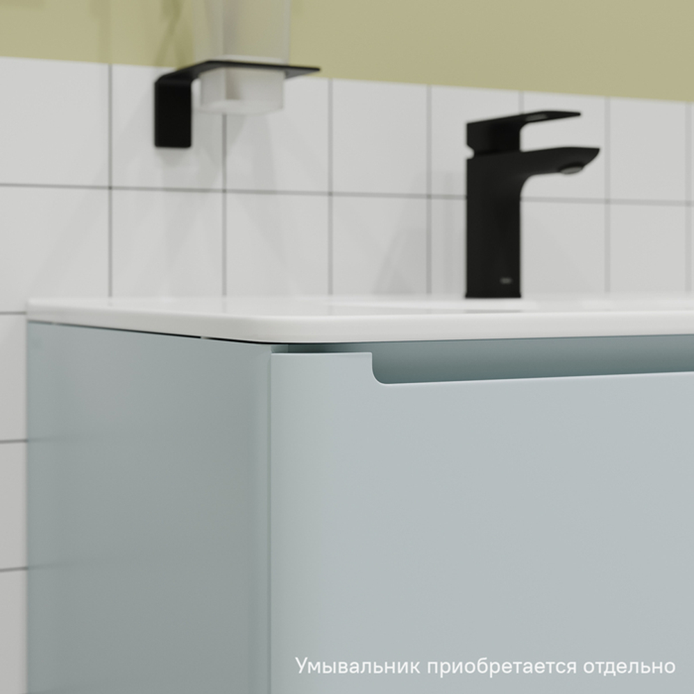 Тумба подвесная IDDIS Edifice, 80 см, голубой, EDI80B0i95