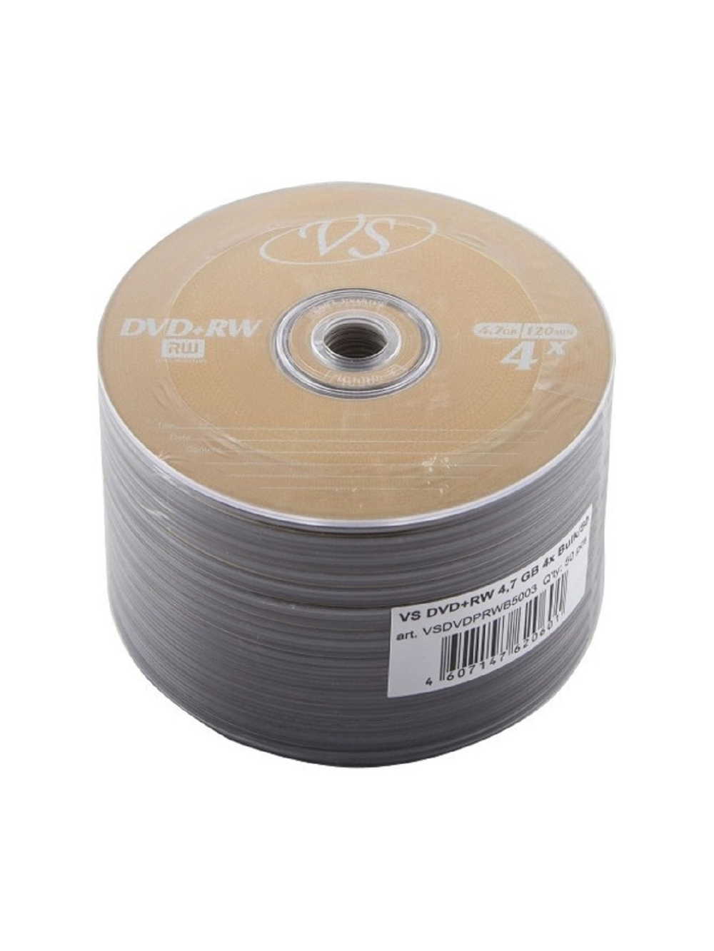 VS DVD+RW 4,7 GB 4x Bulk/50 (VSDVDPRWB5001/003) (620601)