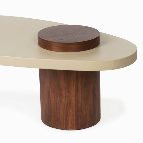 Журнальный стол Etmo 120х60 см, серый микроцемент