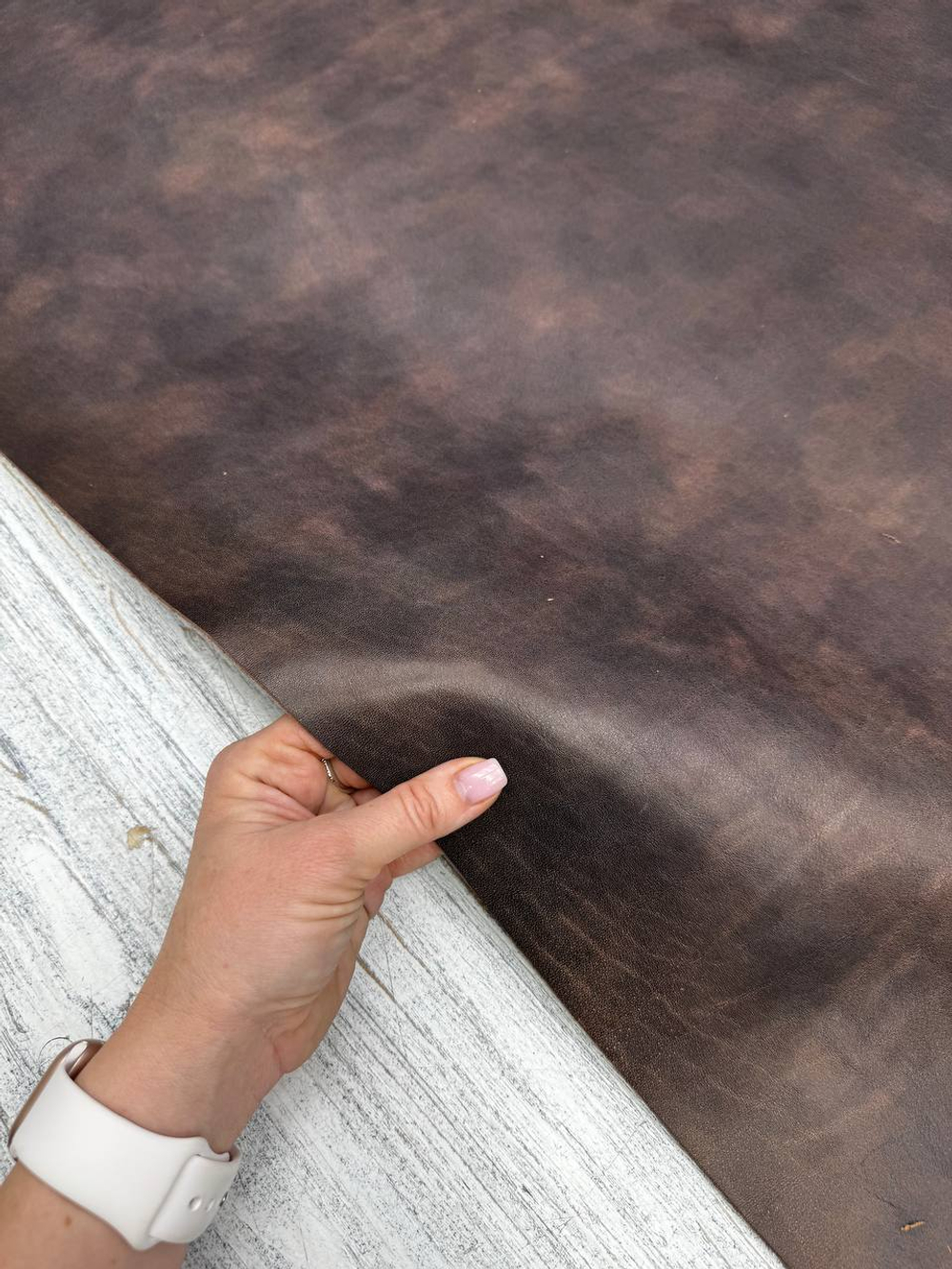 Nappa Clouds Brown (1,5-1,7 мм) цв. Коричневый, натуральная кожа