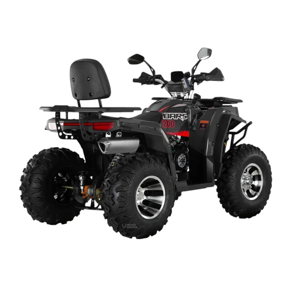 Бензиновый квадроцикл WHITE SIBERIA BARS 200CC PRO (черный)