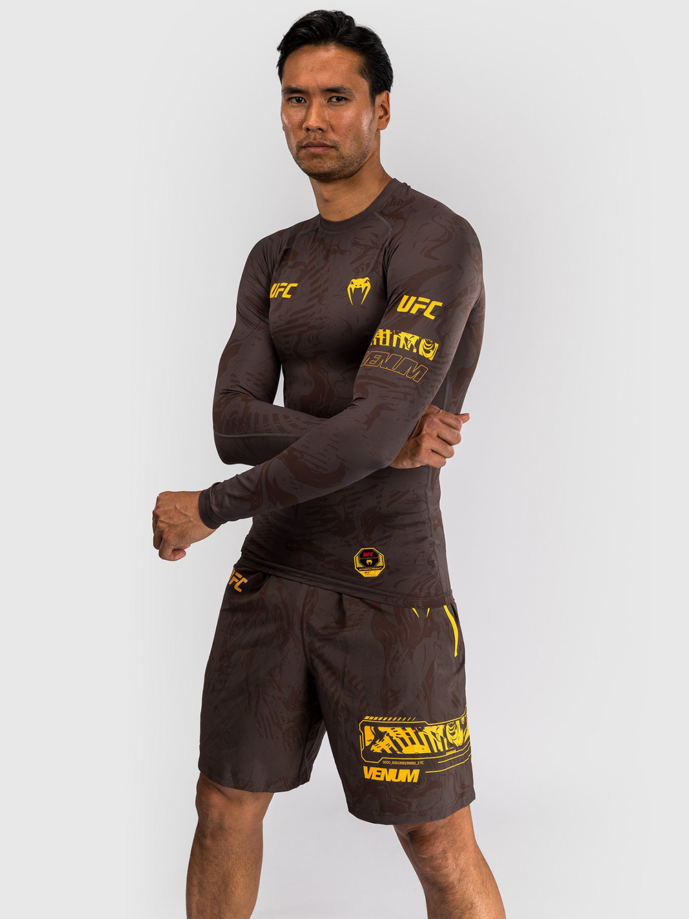 Рашгард UFC Fusion by Venum Fight Week Dark Brown L/S
