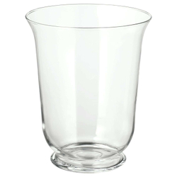 IKEA POMP  (ИКЕА ПОМП)  -  Ваза/фонарь, прозрачное стекло, 28 см