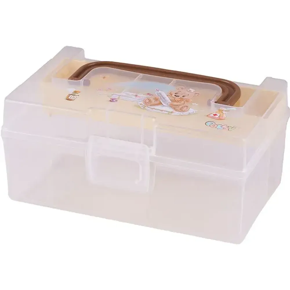 Контейнер для детской дорожной аптечки 0,8л с вкладышем 170*108*78 POLLY Контейнер для детской дорожной аптечки 0,8л с вкладышем 170*108*78 POLLY