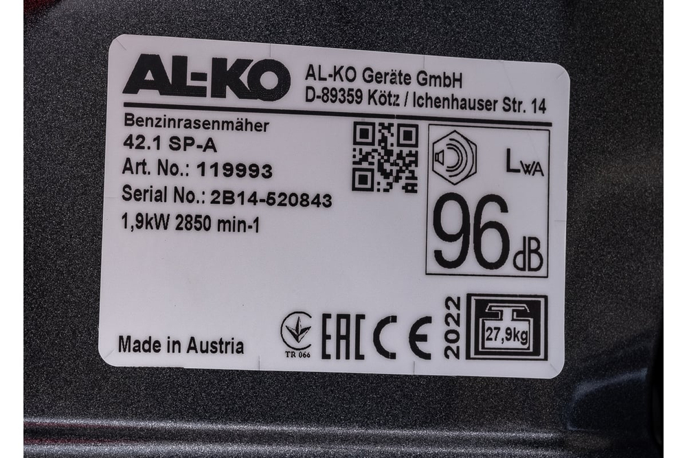 Газонокосилка бензиновая AL-KO Comfort 42.1 SP-A 119993