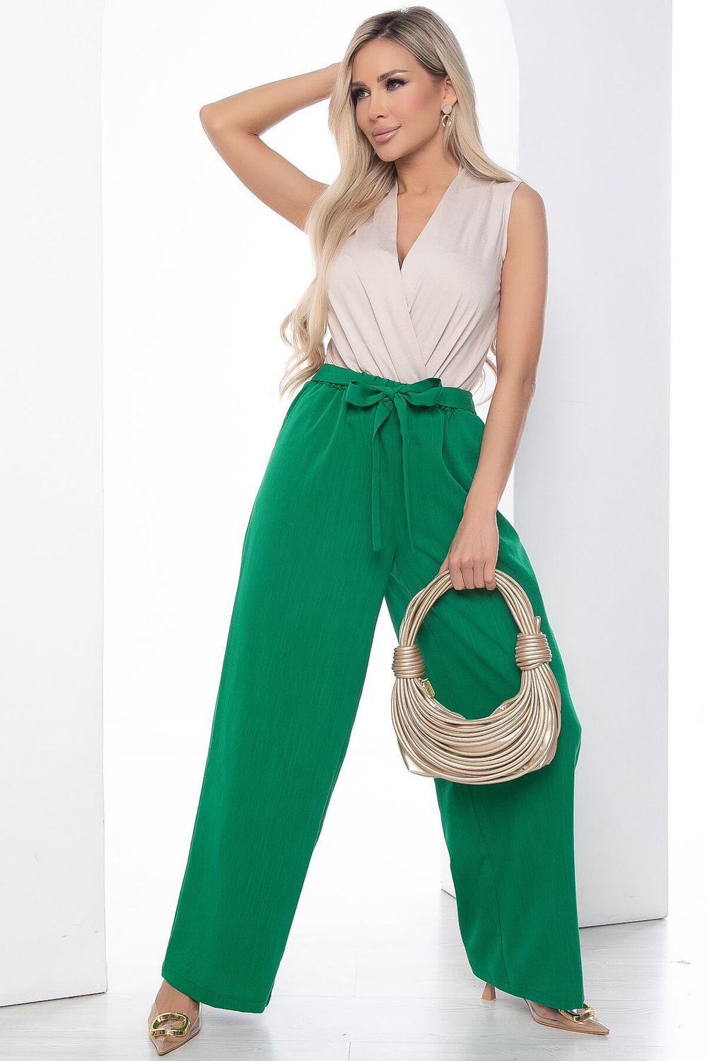 Брюки "Принцесса Жасмин" (зеленые) Б10018 LT Collection