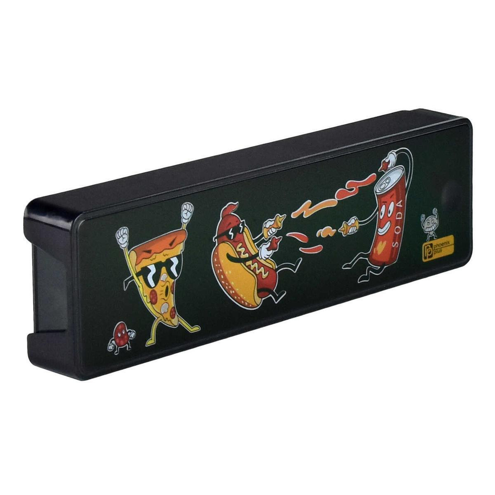 Пенал школьный 20х5.5х2.2см. АБС-пластик,полиэтилентерефталат "Фуд-файт" (Феникс+)