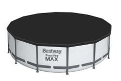 Каркасный бассейн Bestway 427х107 см + фильтр-насос 3028 л/ч, тент, лестница (56950 BW)