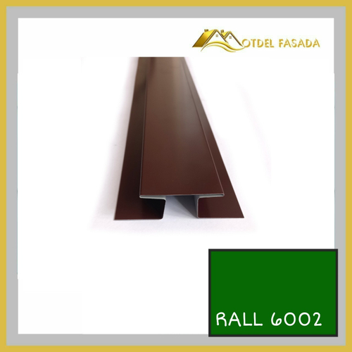 Стыковочный профиль для сайдинга сложный 75мм RALL 6002-Лиственно-зеленый 2м