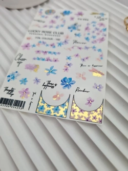 Lucky Rose Слайдеры наклейки для ногтей Foil 192