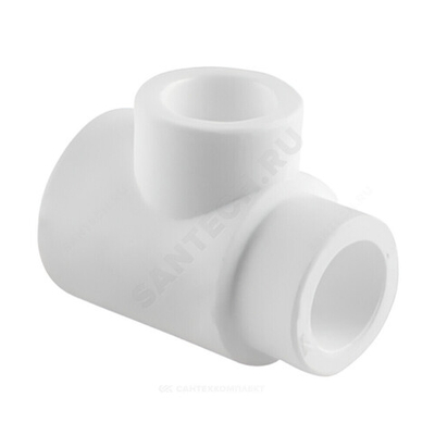 Тройник PP-R переходной белый Дн 50х40х40 внутренняя пайка RTP (РосТурПласт) 28811
