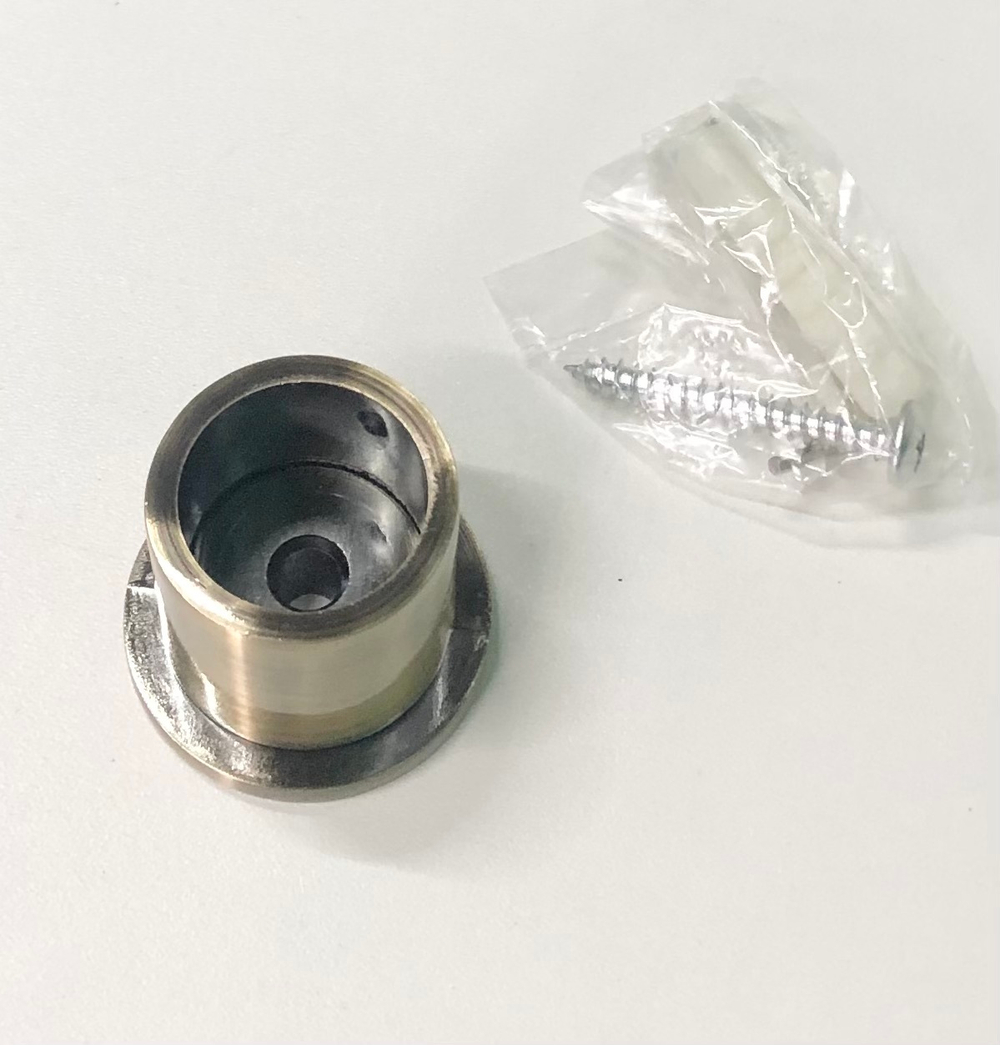 Кронштейн Ост боковой торцевой закрытый d25 мм, цвет бронза